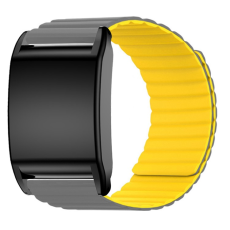 A-One Brand - Whoop 4.0 Armband Magnetic Silikon - Grå/Gul