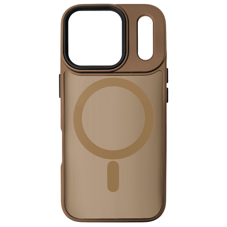 iPhone 17 Pro Mobilskal MagSafe Skin Touch - Brun | 2353 | AlltMobil