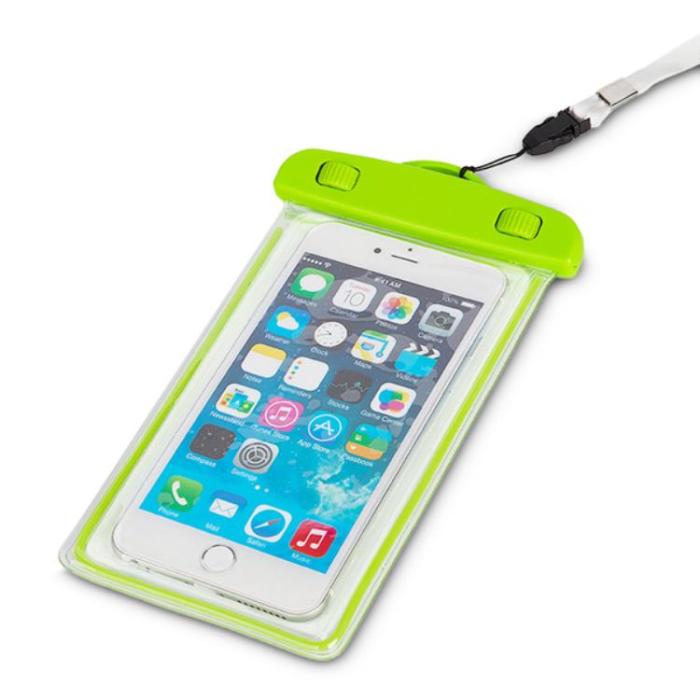 OEM - Vattentätt Mobilfodral PVC Med Lanyard - Grön