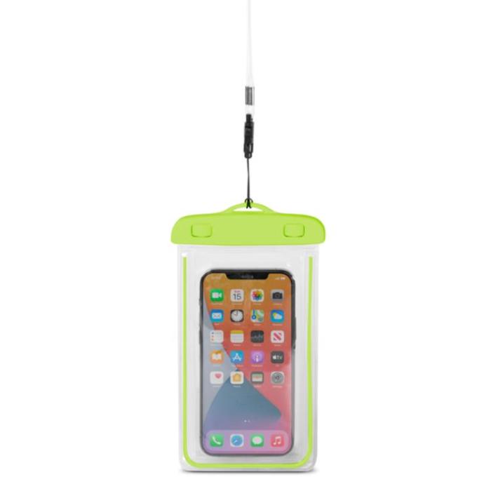 OEM - Vattentätt Mobilfodral PVC Med Lanyard - Grön