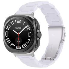 A-One Brand - Galaxy Watch 8/8 Classic (40/44/46mm) Armband Vattentät Acrylic - Vit
