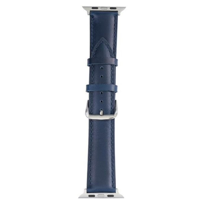 Beline - Beline Apple Watch (38/40/41mm) Armband Läder - Blå