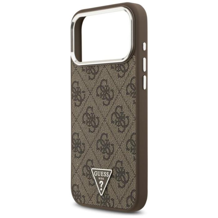 Guess - Guess iPhone 17 Pro Max Mobilskal MagSafe 4G Triangle Logo - Brun