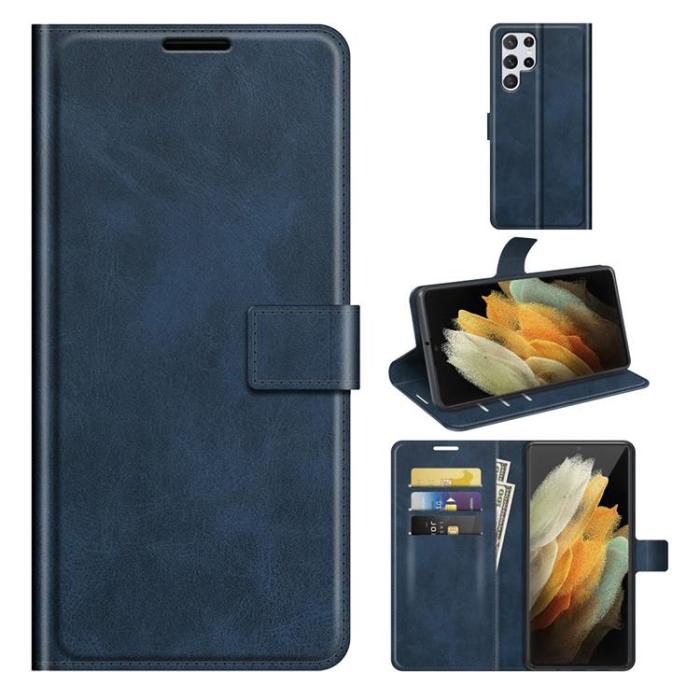 OEM - Flip Folio Fodral Galaxy S22 Plus - Blå