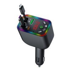 OEM - L5 Bil Bluetooth MP3-spelare med handsfree, FM-s&auml;ndare, snabb laddare, svart