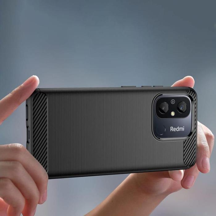 Tech-Protect - Tech-Protect MXiaomi Redmi 12C Mobiskal Carbon Silicone