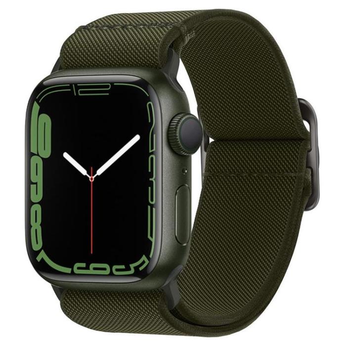 UTGATT - Spigen Fit Lite Armband Apple Watch 4/5/6/7/8/SE/Ultra (42/44/45 mm) - Khaki