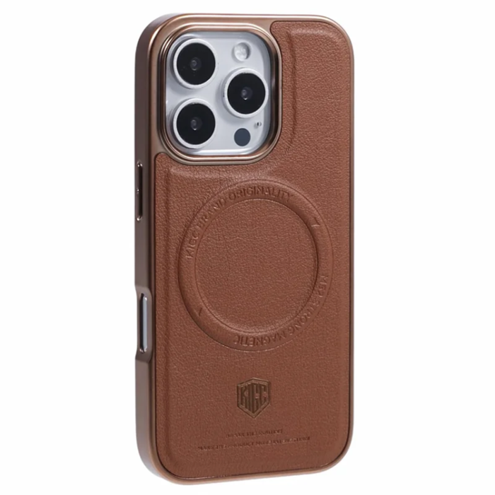 KIGC - KIGC iPhone 16 Pro Mobilskal Magsafe Electroplating - Titanguld