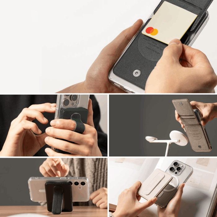 Ringke - Ringke Magsafe Universal Magnetisk Korthållare Slide Grip - Svart