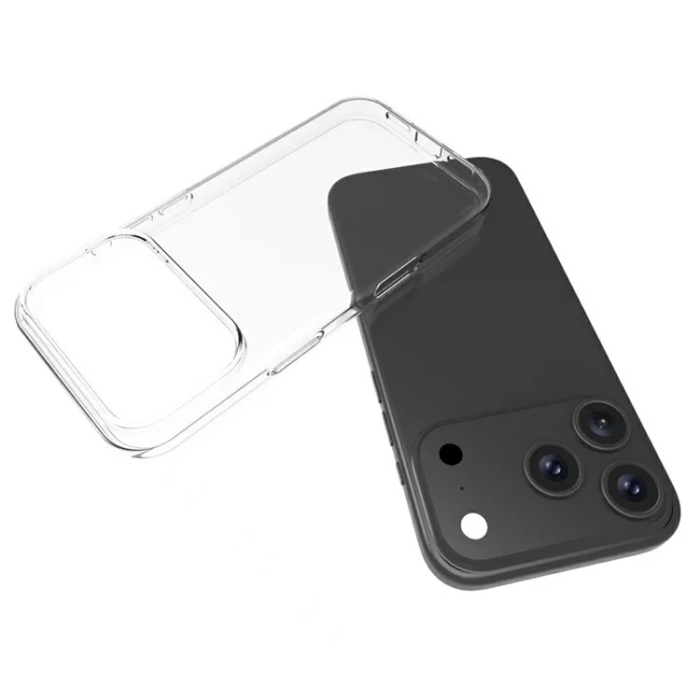 A-One Brand - iPhone 17 Pro Max Mobilskal Crystal Clear TPU - Transparent