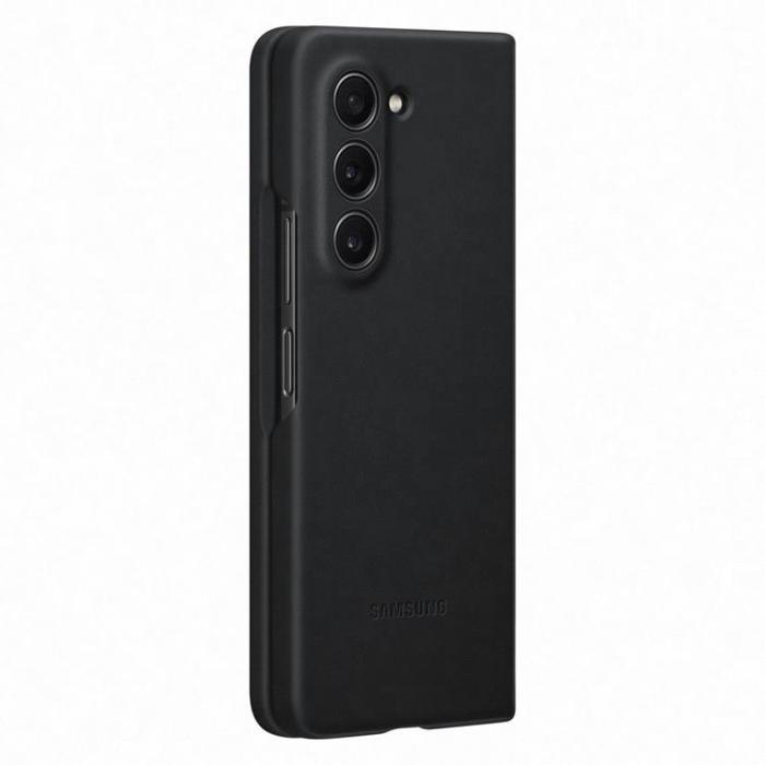 Samsung - Samsung Galaxy Z Fold 5 Mobilskal PU Läder - Svart