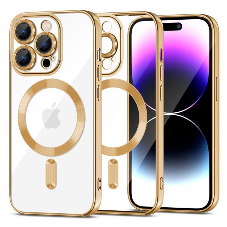 Tech-Protect iPhone 15 Pro Max Mobilskal Magsafe Magshine - Guld | 2353 | AlltMobil