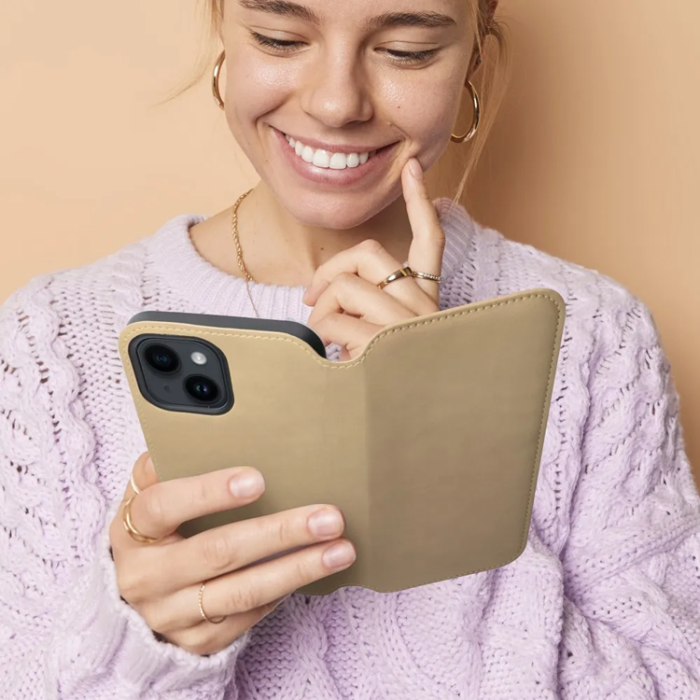 A-One Brand - Xiaomi Redmi Note 14 Pro 4G Plånboksfodral Dual Pocket - Guld