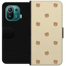 Gustaf - Pl&aring;nboksfodral till Xiaomi Mi 11 Pro med Bj&ouml;rnm&ouml;nster