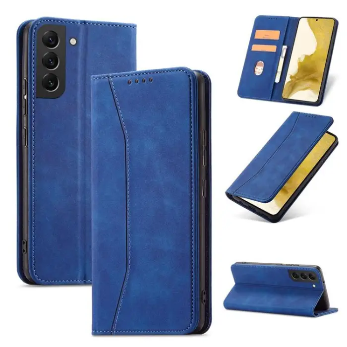 OEM - Galaxy S23 Ultra Plånboksfodral Magnet Fancy - Blå