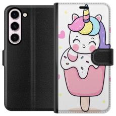 iSecrets - Pl&aring;nboksfodral till Samsung Galaxy S23 med Glad enh&ouml;rning