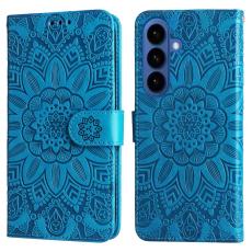 OEM - Samsung Galaxy S26+ Pl&aring;nboksfodral Konstl&auml;der Blomm&ouml;nster - Bl&aring;