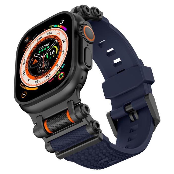 Boom of Sweden - Apple Watch Ultra 2 (49mm) Armband Rotation Axis Silikon - Blå