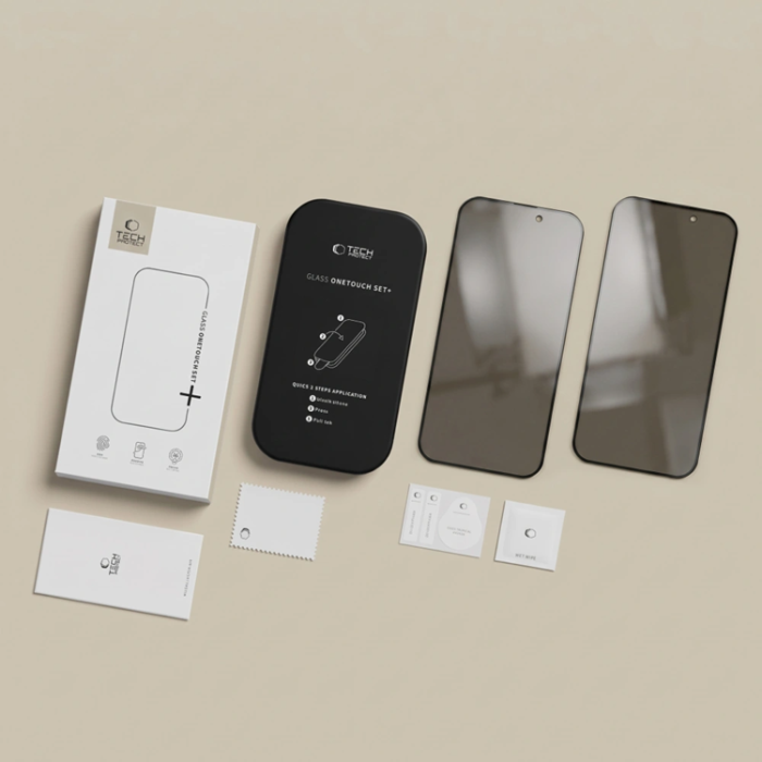 Tech-Protect - [2-Pack] Tech-Protect Härdat Glas Skärmskydd För iPhone 18 Pro/17 Pro Privacy