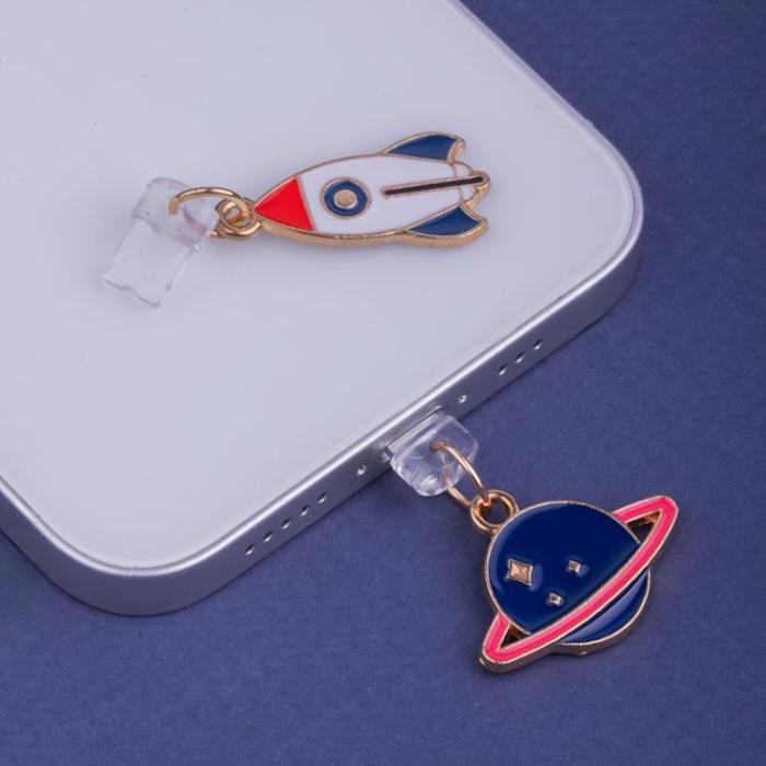 OEM - Hängande Charms SPACE för Mobil (Lightning)