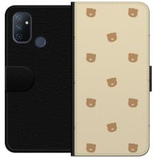 iSecrets - Pl&aring;nboksfodral till OnePlus Nord N100 med Bj&ouml;rnm&ouml;nster