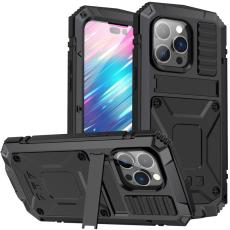 R-JUST - R-JUST Mobilskal till iPhone 14 Pro Hybrid Shockproof Svart