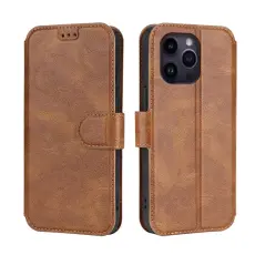 Boom of Sweden - BOOM iPhone 14 Pro Plånboksfodral Calfskin - Brun