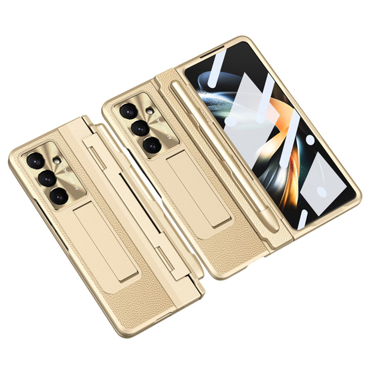 Galaxy Z Fold7 Mobilskal Kickstand med Stylus - Guld | 2353 | AlltMobil