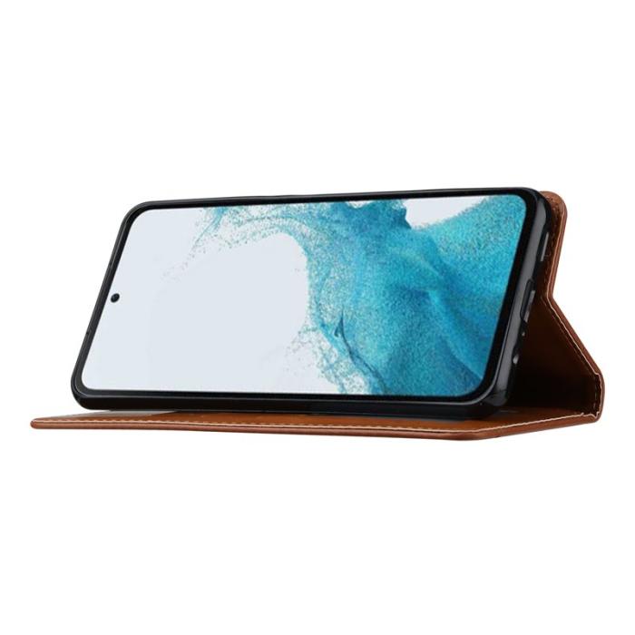 OEM - Mobilskal för Samsung Galaxy S26 Magnetiskt Konstläder Ställ - Svart