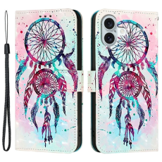 A-One Brand - iPhone 16 Plus Plånboksfodral Printing Pattern Med Rem