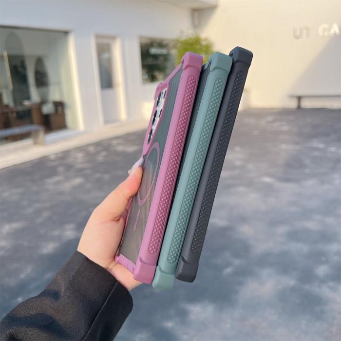 OEM - Mobilskal för Samsung Galaxy S26 Ultra Magnetiskt TPU PC - Svartgrön