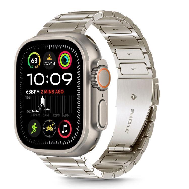 Tech-Protect Apple Watch (44/45/46/49mm) Armband Stainless Classic - Titanium | 5123 | AlltMobil