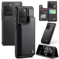 Caseme - CASEME C22 Samsung Galaxy S20 Ultra Fodral Konstl&auml;der Svart