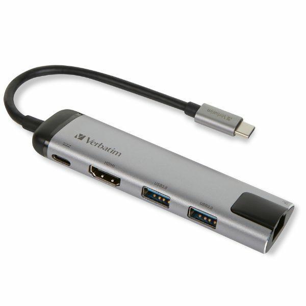Verbatim 4in1 HUBB USB-C Multiport Adapter med Ethernet 49141 | 311 | AlltMobil