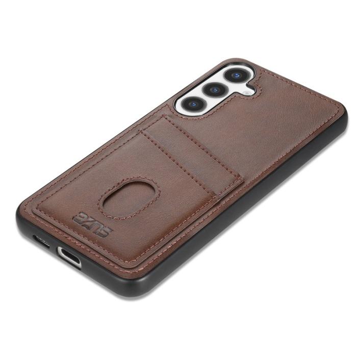 AZNS - AZNS K1 Series Samsung Galaxy S24 FE Fodral KonstLäder - Brun