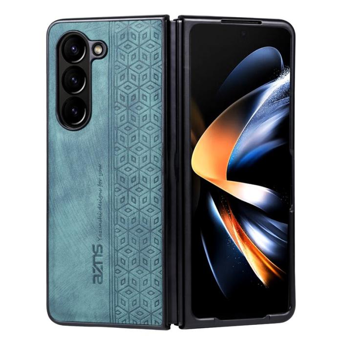 AZNS - AZNS Samsung Galaxy Z Fold6 Fodral KonstLäder - Grön