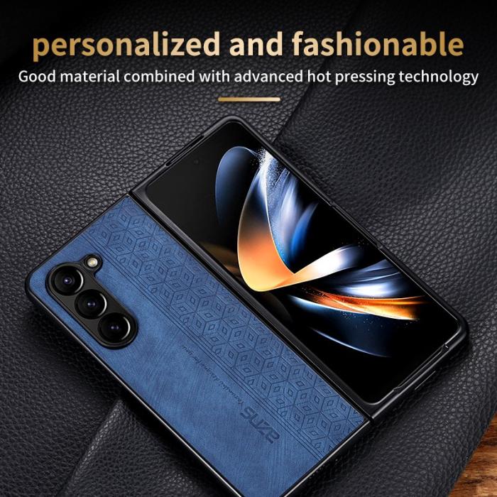 AZNS - AZNS Samsung Galaxy Z Fold6 Fodral KonstLäder - Grön