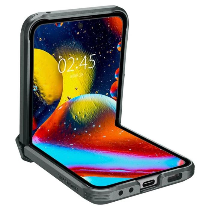 UTGATT - Spigen Galaxy Z Flip 5 Mobilskal Tough Armor Pro - Grön