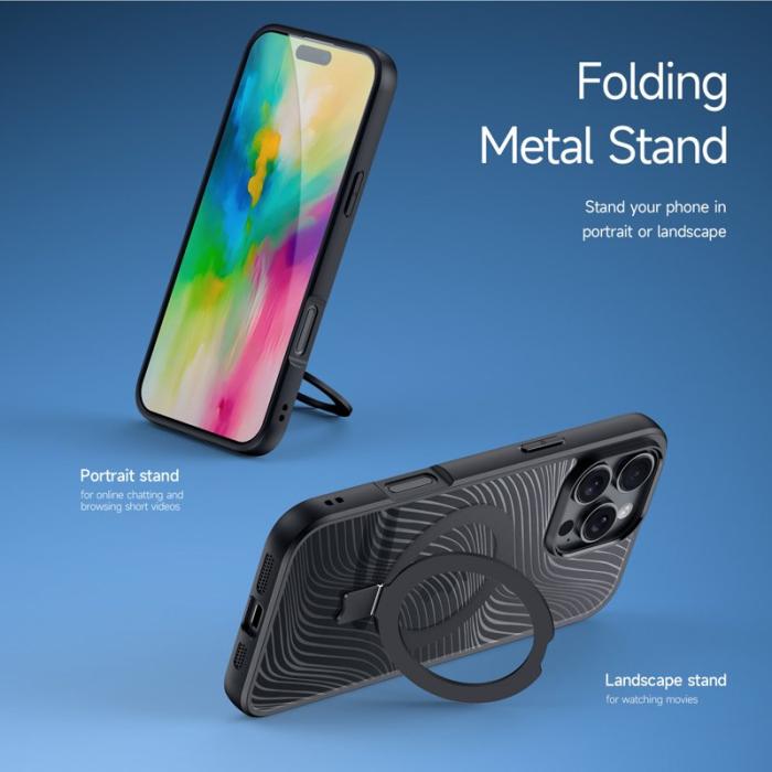 Dux Ducis - DUX DUCIS Aimo Series Mobilskal till iPhone 16 Pro TPU+PC - Svart