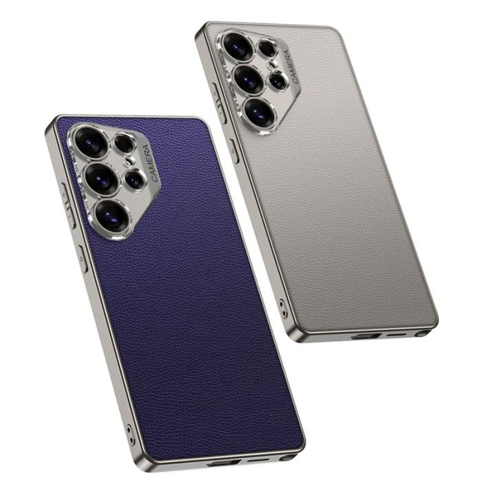 GKK - GKK Mobilskal till Samsung Galaxy S25 Ultra PU + TPU + PC - Grå