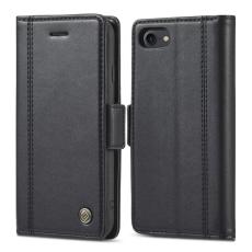 LC.imeeke - LC.IMEEKE iPhone 7/8/SE (2020/2022) Pl&aring;nboksfodral Konstl&auml;der - Svart