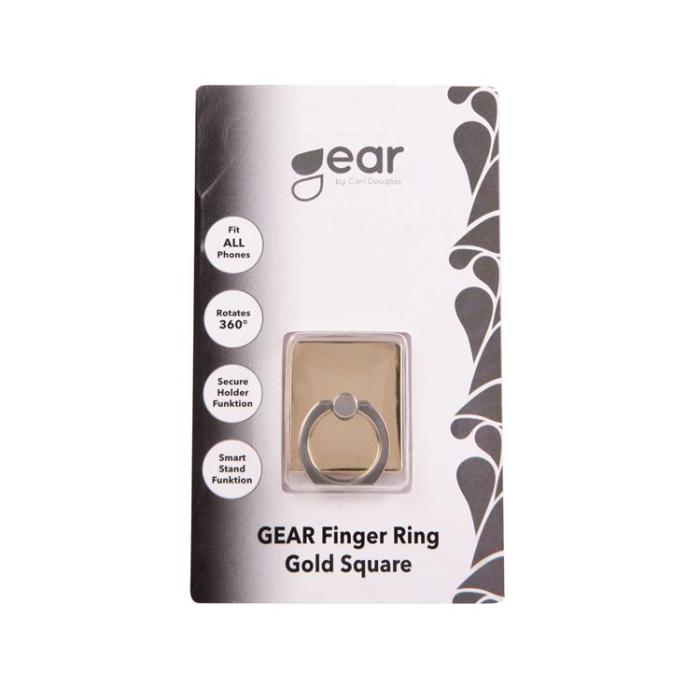 UTGATT - Gear Mobilring metal shine med ställfunktion - Guld
