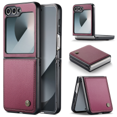 Caseme - CASEME Galaxy Z Flip 7 FE Mobilskal RFID Blocking Glossy 023 - Röd