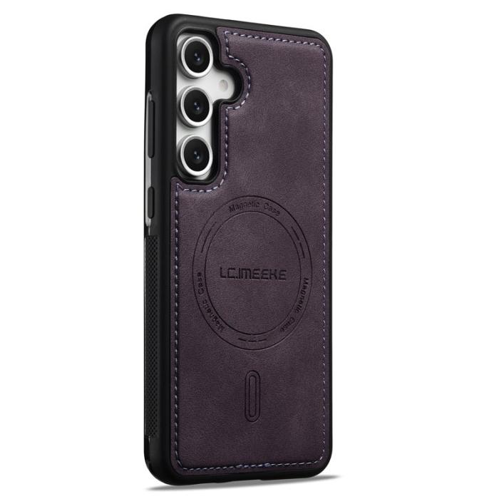 LC.imeeke - LC.IMEEKE L6 Fodral KonstLäder Samsung Galaxy S23 FE - Lila