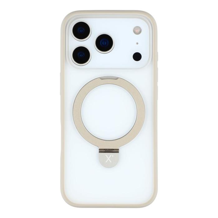 X-Level - X-LEVEL iPhone 17 Pro Fodral Metal Kickstand TPU PC Grå