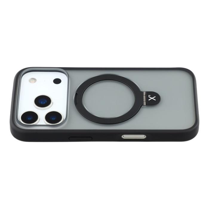 X-Level - X-LEVEL iPhone 17 Pro Fodral Metal Kickstand TPU PC Svart