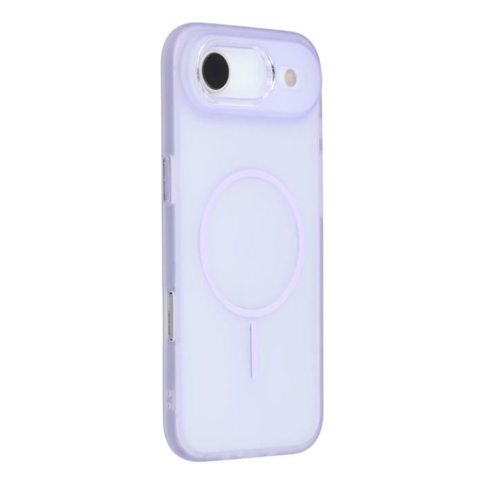 A-One Brand - iPhone Air Mobilskal MagSafe med Glitter Lins Frame - Lila