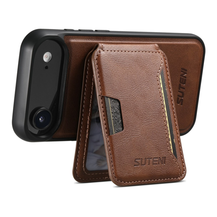 SUTENI - SUTENI iPhone 17 Air Mobilskal MagSafe Cowhide M3 - Brun