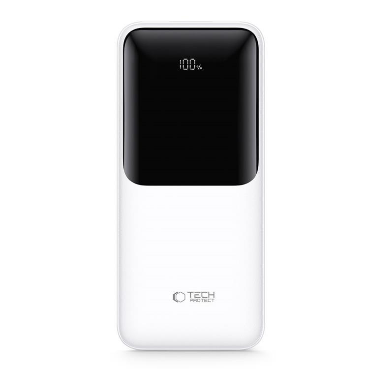 Tech-Protect Powerbank 10000mAh 22.5W - Vit | 505295 | AlltMobil