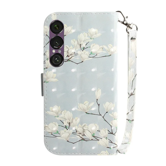 A-One Brand - Sony Xperia 1 VII Plånboksfodral med Handledsrem - Magnolia